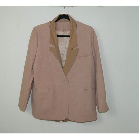 Tatiama Blazer Brown  Mauve Dickie with Removable Size Medium - Picture 5 of 8